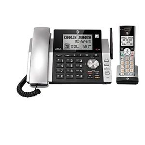 AT&T DECT 6.0 Expandable Corded/Cordless Phone System w/Digital Answering